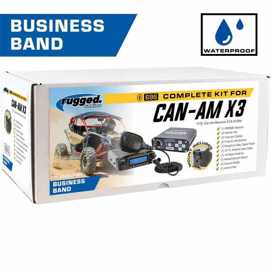 Rugged Radios Can Am X3 696 Complete Communications Kit