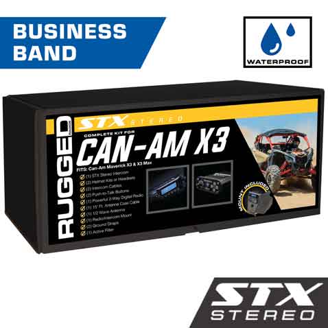 Rugged Radios Can Am X3 Complete STX Communication Kit